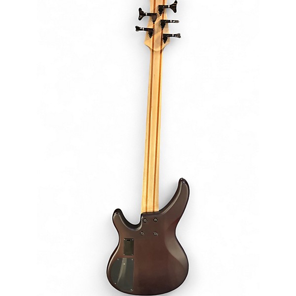 Used Yamaha TRBX505 Transparent Brown Electric Bass Guitar