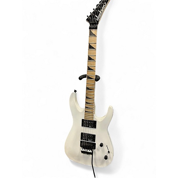 Used Jackson JS32 Dinky DKA-M White Solid Body Electric Guitar