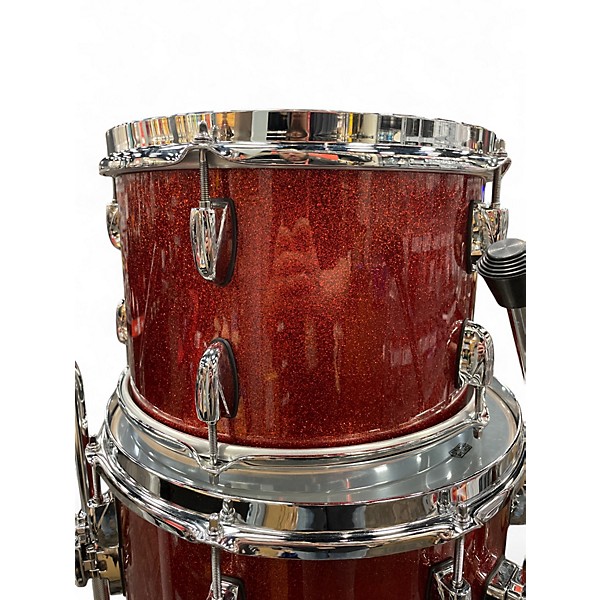 Used Gretsch Drums 4 Piece Renown RN2-E4246 Burnt Orange Sparkle Lacquer Drum Kit