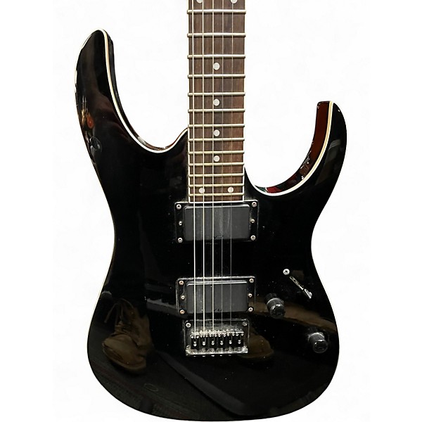 Used Ibanez RG2EX1 Black Solid Body Electric Guitar