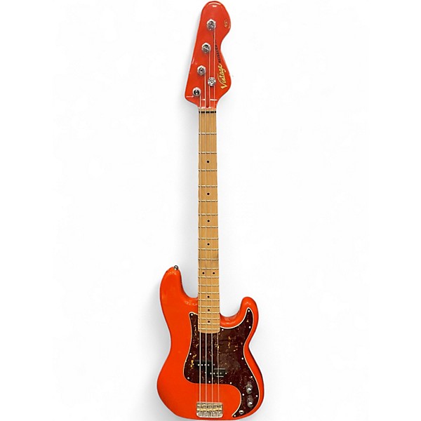 Used Vintage V4 REISSUES SERIES FORENZA RED Electric Bass Guitar
