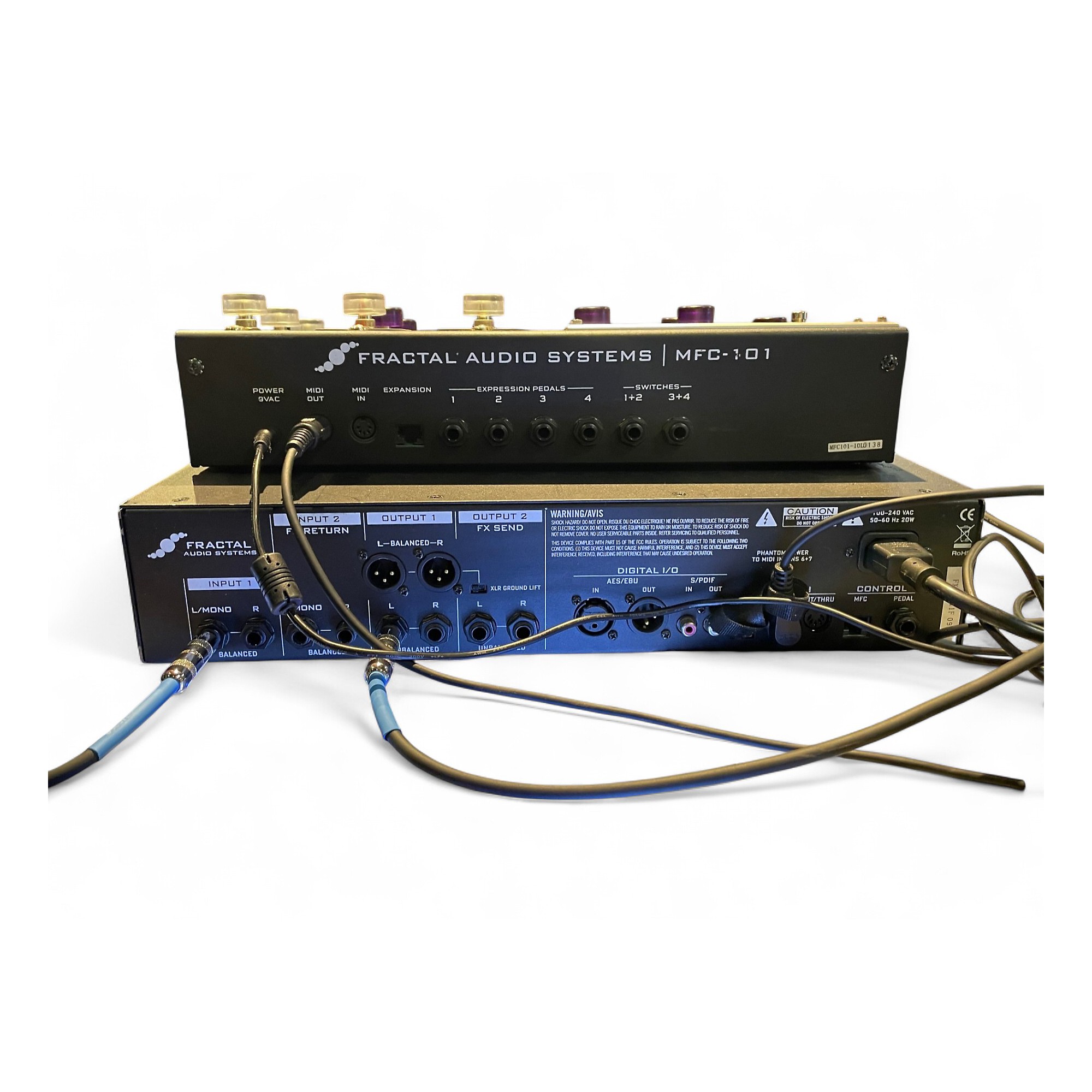 Used Fractal Audio AXE-FX II WITH MFC-101 FOOT CONTROLLER Effect