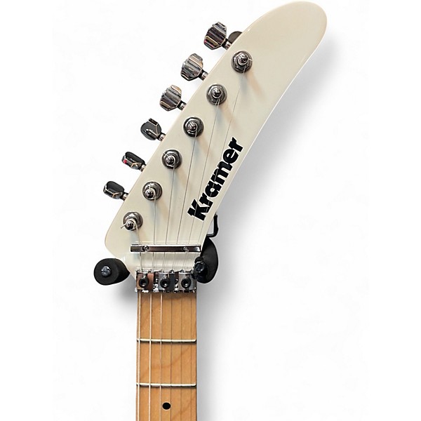 Used Kramer The Illusionist Black and White Solid Body Electric Guitar