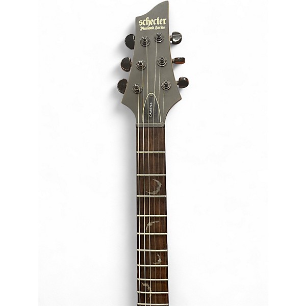 Used Schecter Guitar Research Damien 6 Satin Black Solid Body Electric Guitar