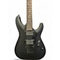 Used Schecter Guitar Research Damien 6 Satin Black Solid Body Electric Guitar