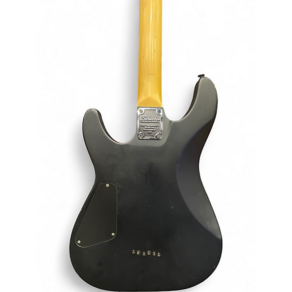 Used Schecter Guitar Research Damien 6 Satin Black Solid Body Electric Guitar