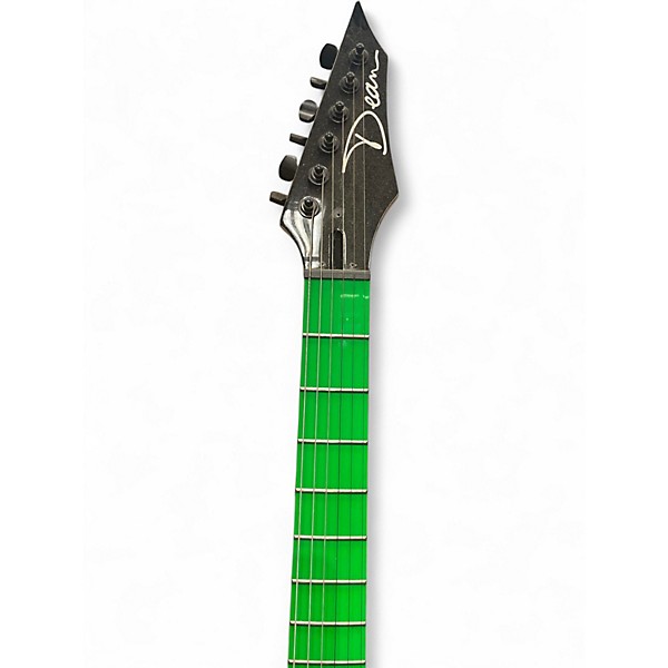 Used Dean HB2 Nuclear Green Solid Body Electric Guitar