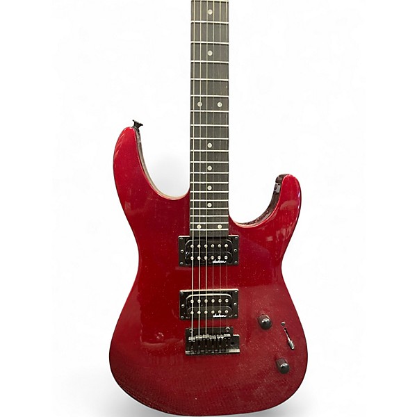 Used Jackson Js12 Dinky Metallic Red Solid Body Electric Guitar