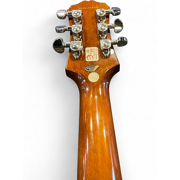 Used 2006 Epiphone Les Paul Custom Honey Burst Solid Body Electric Guitar