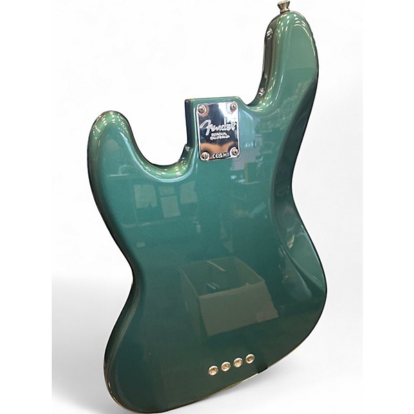 Used Fender Adam Clayton Jazz Bass Sherwood Green Metallic Electric Bass Guitar