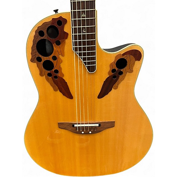 Used Ovation CSE44 Natural Acoustic Electric Guitar