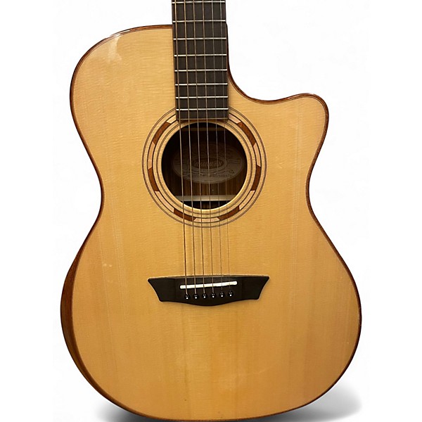 Used Washburn WCG20SCE Natural Acoustic Electric Guitar