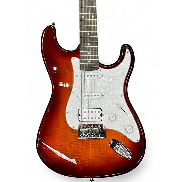 Used Washburn Sonamaster Deluxe HSS Sunburst Solid Body Electric Guitar