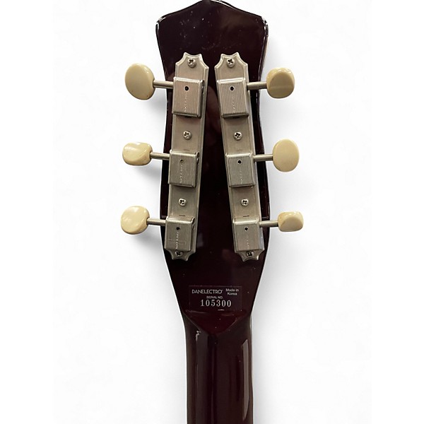 Used Danelectro TRIPLE DEVINE Amber Solid Body Electric Guitar