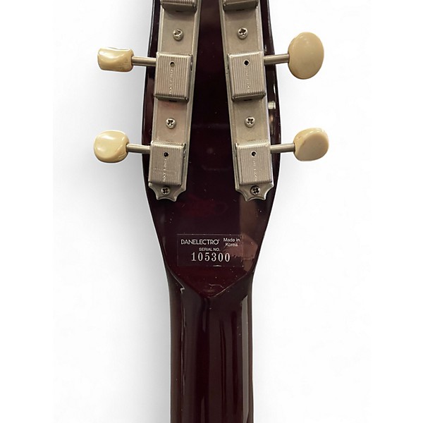 Used Danelectro TRIPLE DEVINE Amber Solid Body Electric Guitar
