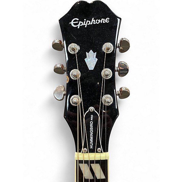 Used Epiphone Hummingbird Pro 2 Color Sunburst Acoustic Electric Guitar