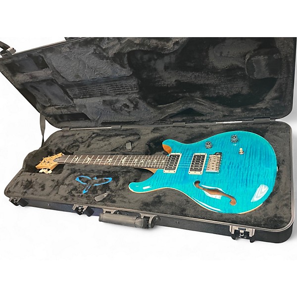 Used 2025 PRS CE24 Semi-Hollow Carroll Blue Hollow Body Electric Guitar