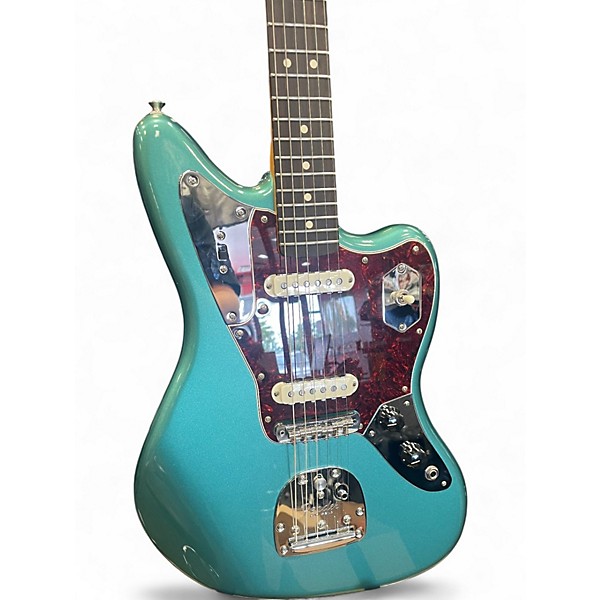 Used Fender American Professional Classic Jaguar Sherwood Green Metallic Solid Body Electric Guitar