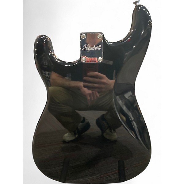 Used Squier Bullet Stratocaster Black and White Solid Body Electric Guitar