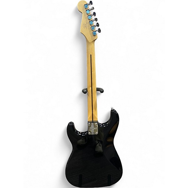 Used Squier Bullet Stratocaster Black and White Solid Body Electric Guitar