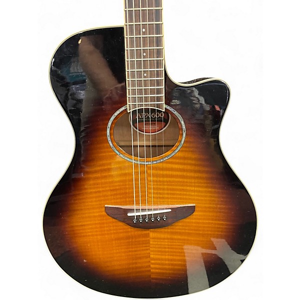 Used Yamaha APX600FM Sunburst Acoustic Electric Guitar