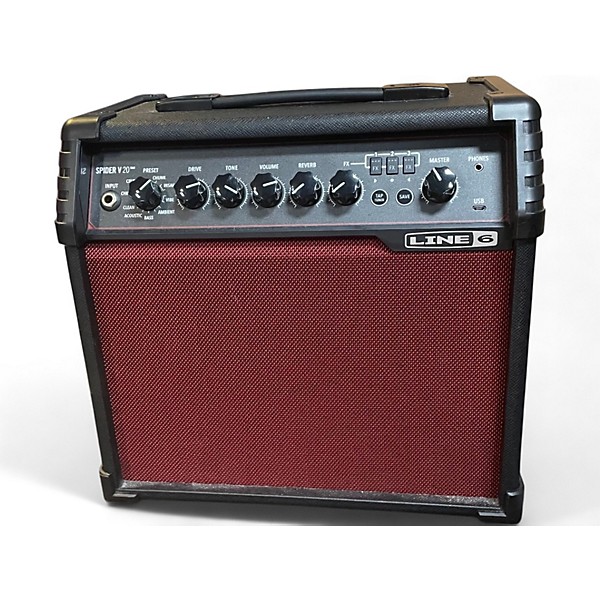 Used Line 6 Spider V 20 MkII 20w 1x8 Guitar Combo Amp