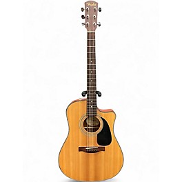 Used Fender CD100CE Natural Acoustic Electric Guitar