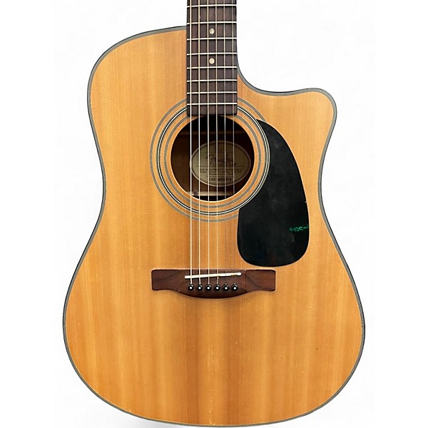 Used Fender CD100CE Natural Acoustic Electric Guitar