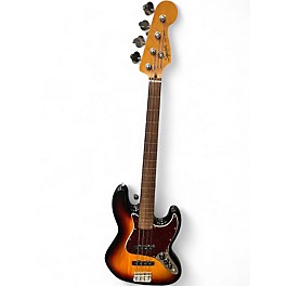 Used Squier Classic Vibe '60s Jazz Bass Fretless 3 Color Sunburst Electric Bass Guitar