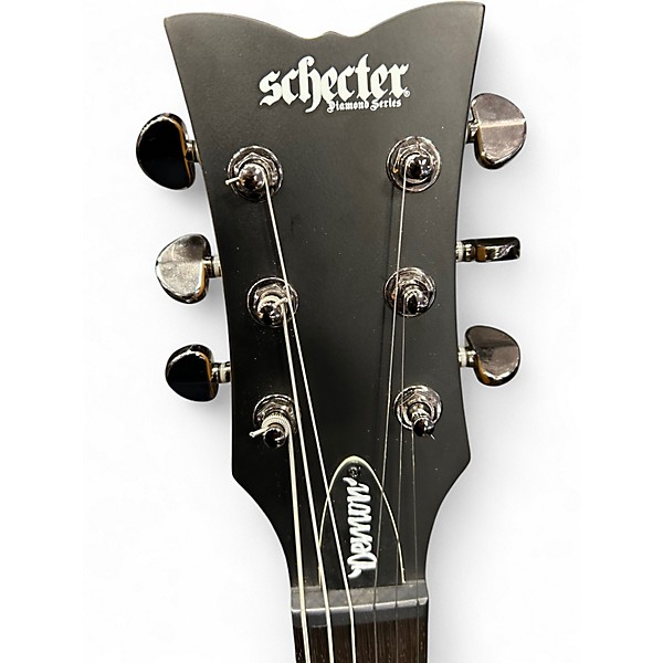 Used Schecter Guitar Research Demon S-II Aged Black Satin Solid Body Electric Guitar