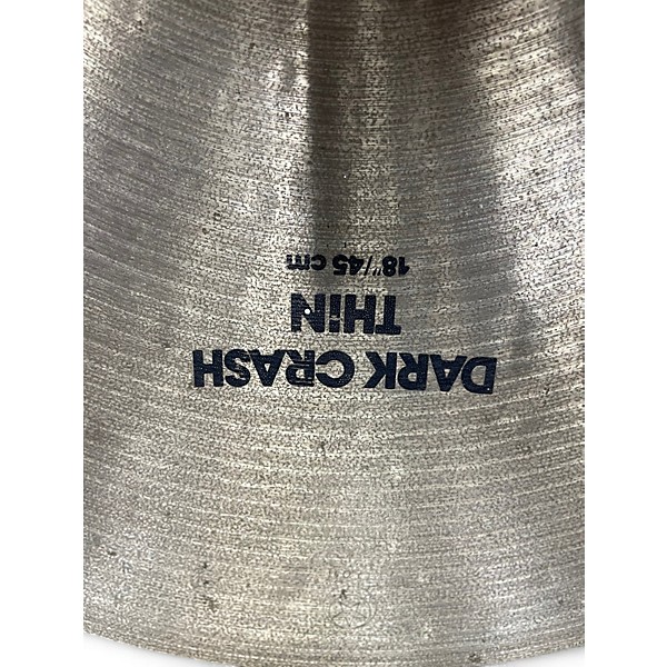 Used Zildjian 18in K Thin Dark Crash Cymbal