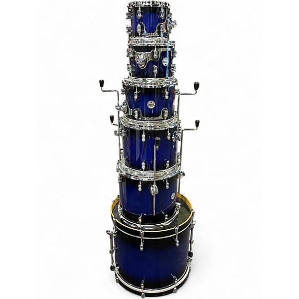 Used PDP by DW 6 Piece Concept Maple Blue Drum Kit