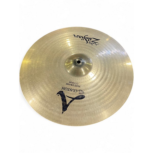 Used Zildjian 15in A Custom Fast Crash Cymbal