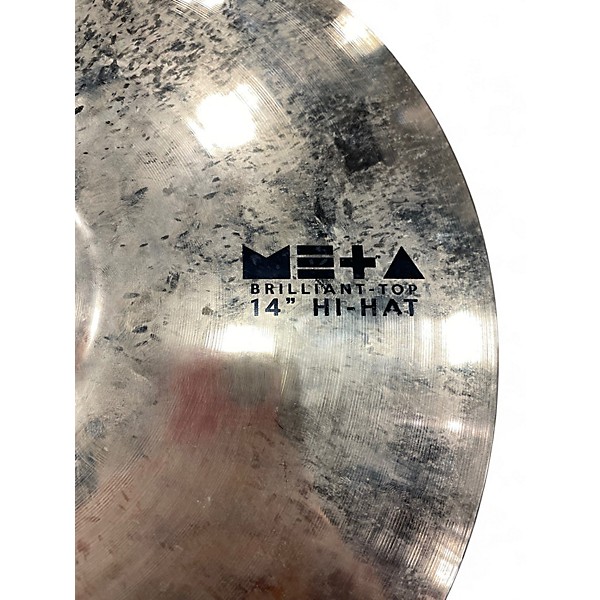 Used Turkish 14in META Brilliant Hi Hat Pair Cymbal