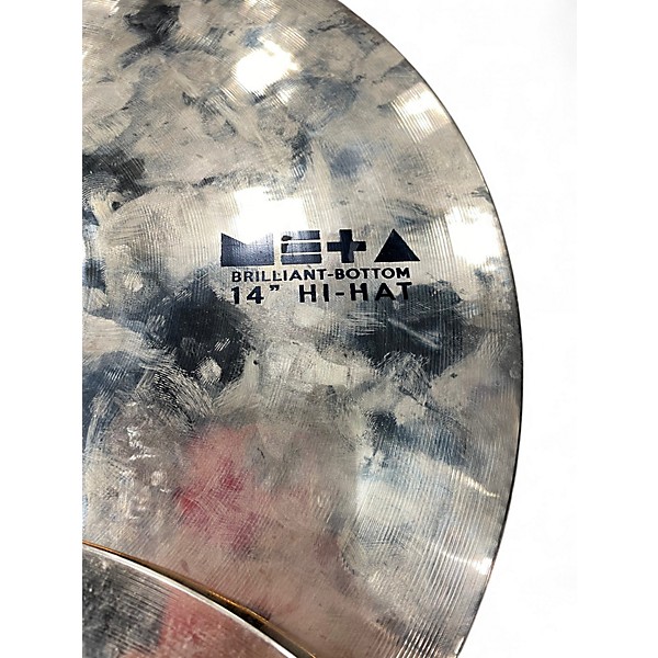 Used Turkish 14in META Brilliant Hi Hat Pair Cymbal