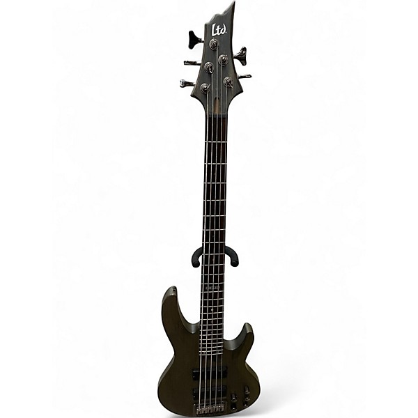 Used ESP LTD B205SM 5 String Natural Electric Bass Guitar