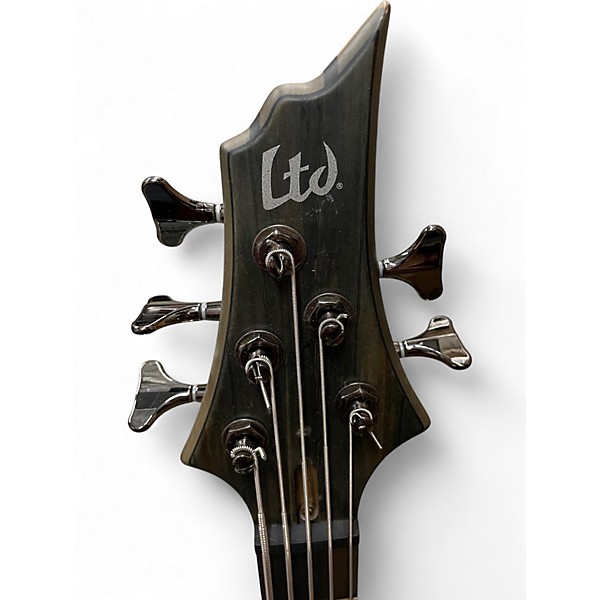 Used ESP LTD B205SM 5 String Natural Electric Bass Guitar