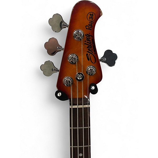 Used Sterling by Music Man Ray34 Honey Burst Electric Bass Guitar