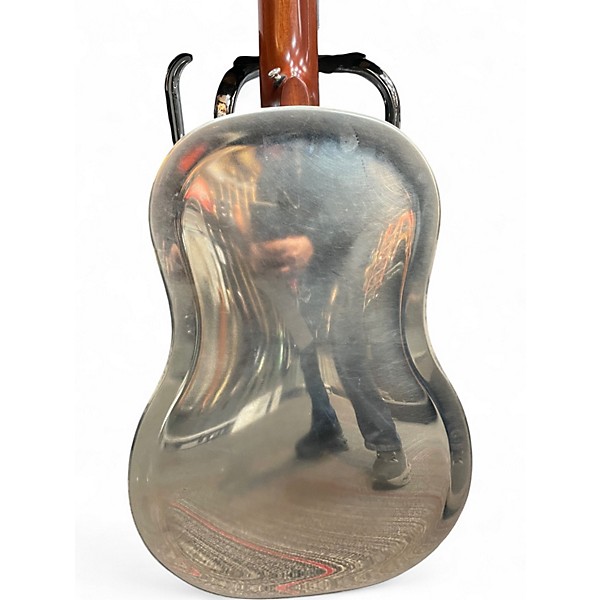 Used National Resophonic Tricone Silver Resonator Guitar