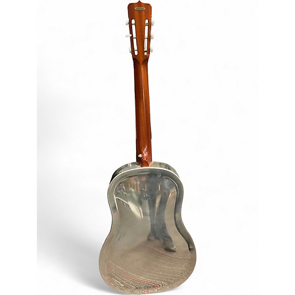 Used National Resophonic Tricone Silver Resonator Guitar