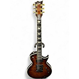 Used ESP LTD EC1000ST Deluxe Dark Brown Sunburst Solid Body Electric Guitar