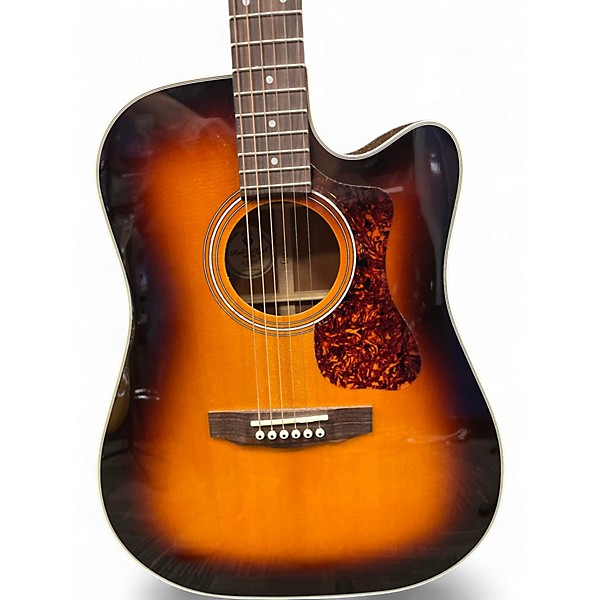 Used Guild D140ce Sunburst Acoustic Electric Guitar