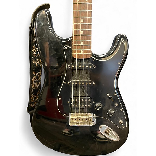 Used Fender Standard Stratocaster Black Solid Body Electric Guitar