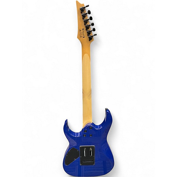 Used Ibanez GRG120QASP Transparent Blue Gradation Solid Body Electric Guitar