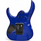 Used Ibanez GRG120QASP Transparent Blue Gradation Solid Body Electric Guitar