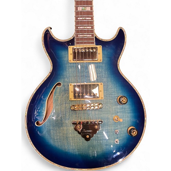 Used Ibanez AR520HFM BLUE BURST Hollow Body Electric Guitar