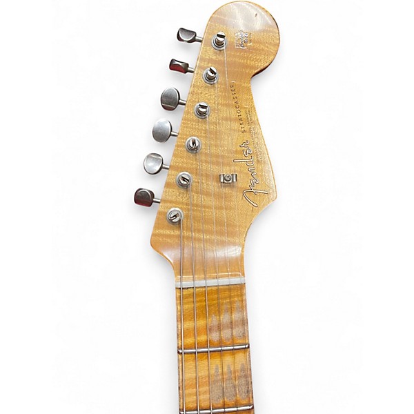 Used 2018 Fender CUSTOM SHOP LTD RELIC 1964 SPECIAL SAGE GREEN METALLIC OVER CHAMPAGNE SPARKLE Solid Body Electric Guitar