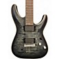 Used Schecter Guitar Research C1 Platinum TRANSLUCENT BLACK Solid Body Electric Guitar