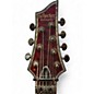 Used Schecter Guitar Research Hellraiser C7 FR 7 String Trans Red Solid Body Electric Guitar