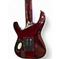 Used Schecter Guitar Research Hellraiser C7 FR 7 String Trans Red Solid Body Electric Guitar